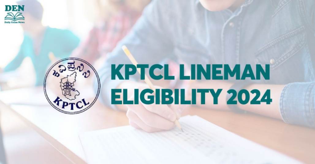 KPTCL Lineman Eligibility