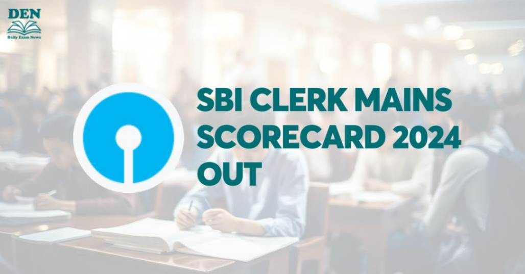 SBI Clerk Mains Scorecard