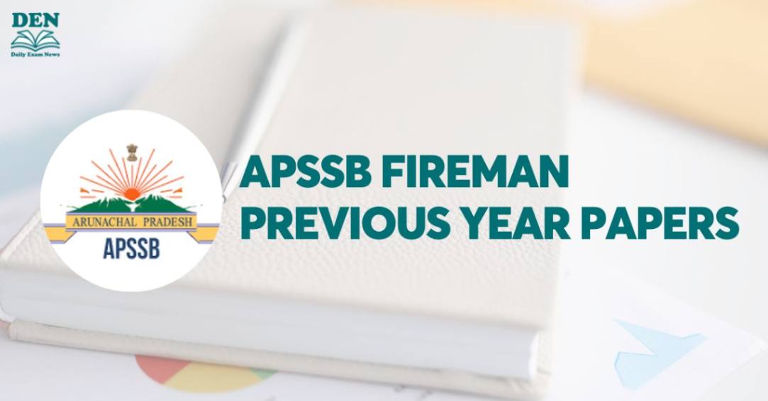 APSSB Fireman Previous Year Papers