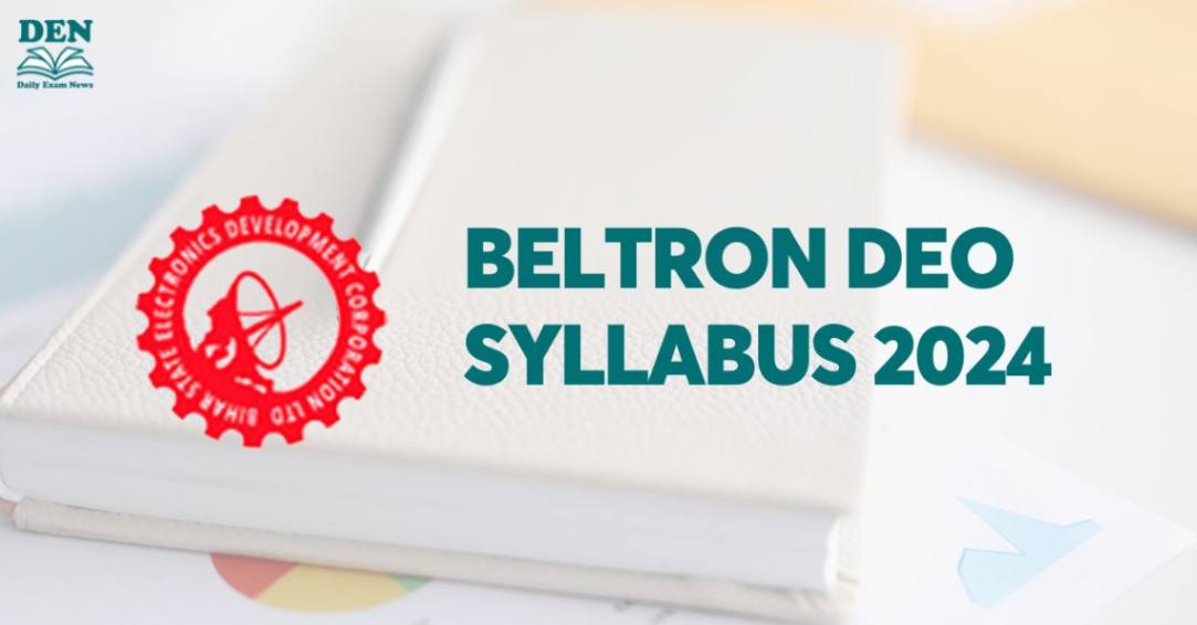 BELTRON DEO Syllabus 2024, Download PDF and Check Exam Pattern!