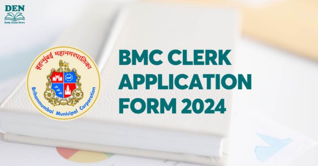 BMC Clerk Application Form 2024