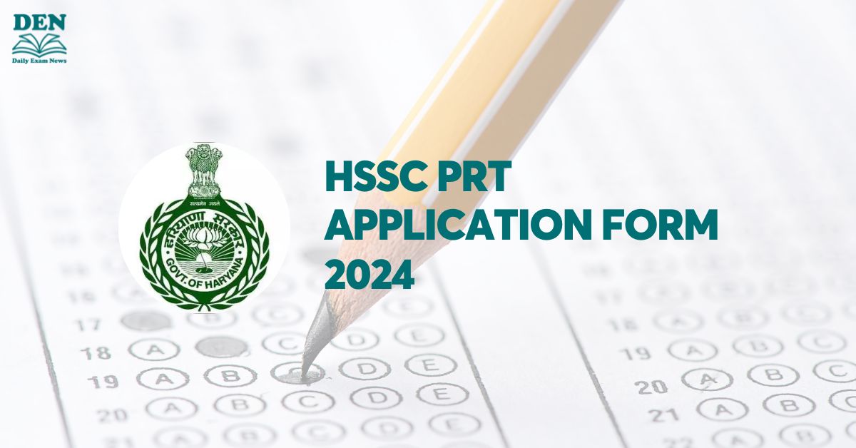 HSSC PRT Application Form