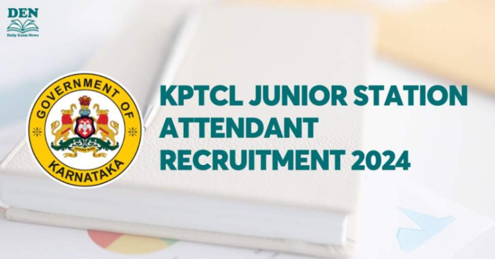 KPTCL Junior Station Attendant Recruitment 2024