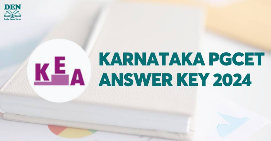 Karnataka PGCET Answer Key 2024 OUT, Download Here!