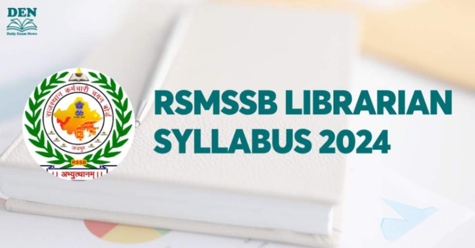 RSMSSB Librarian Syllabus 2024