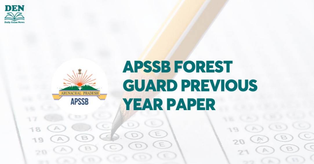 APSSB Forest Guard Previous Year Paper