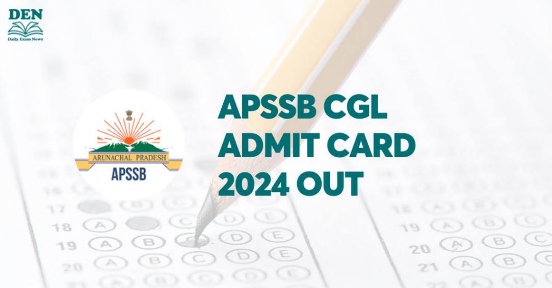 APSSB CGL Admit Card