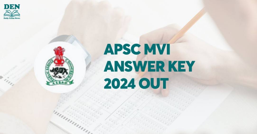 APSC MVI Answer Key