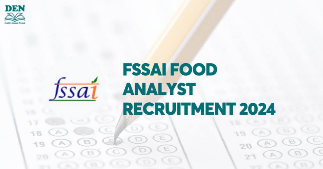 FSSAI Food Analyst Recruitment