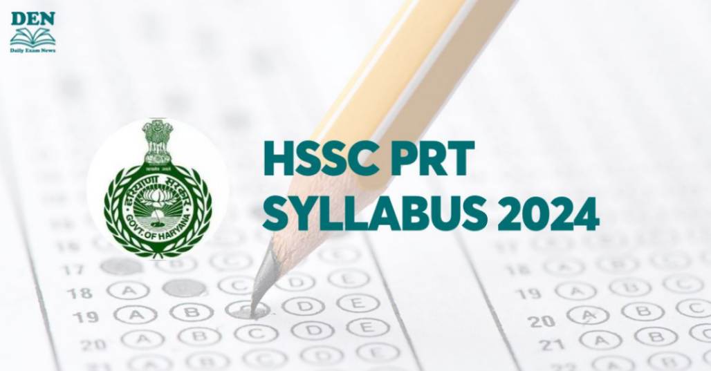 HSSC PRT Syllabus