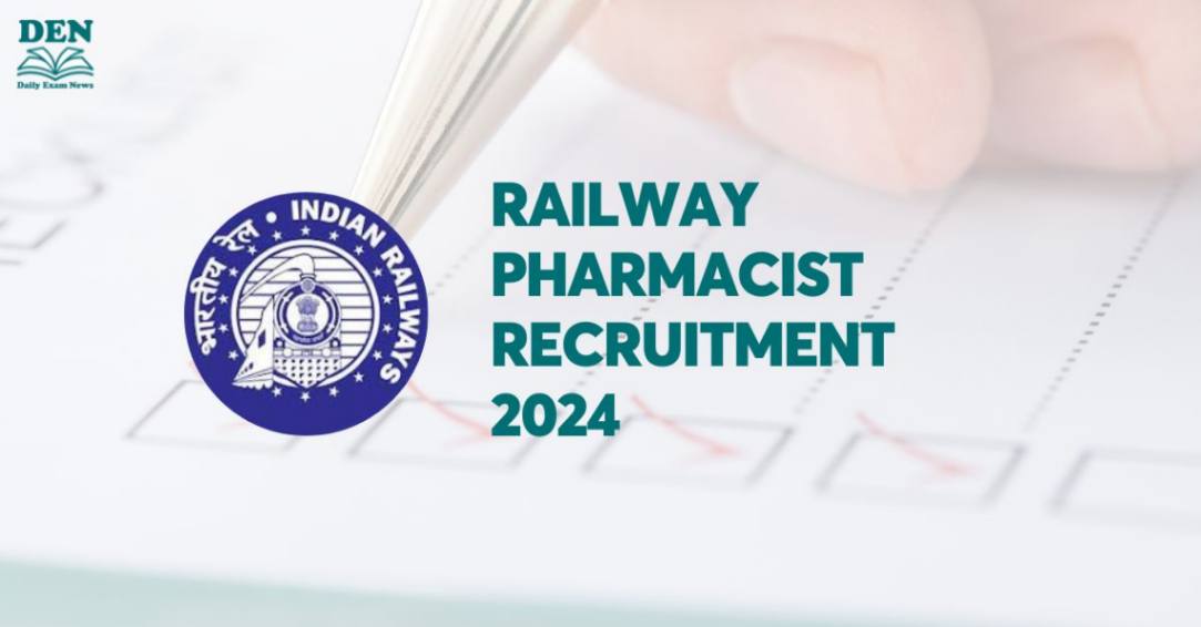 Railway Pharmacist Recruitment