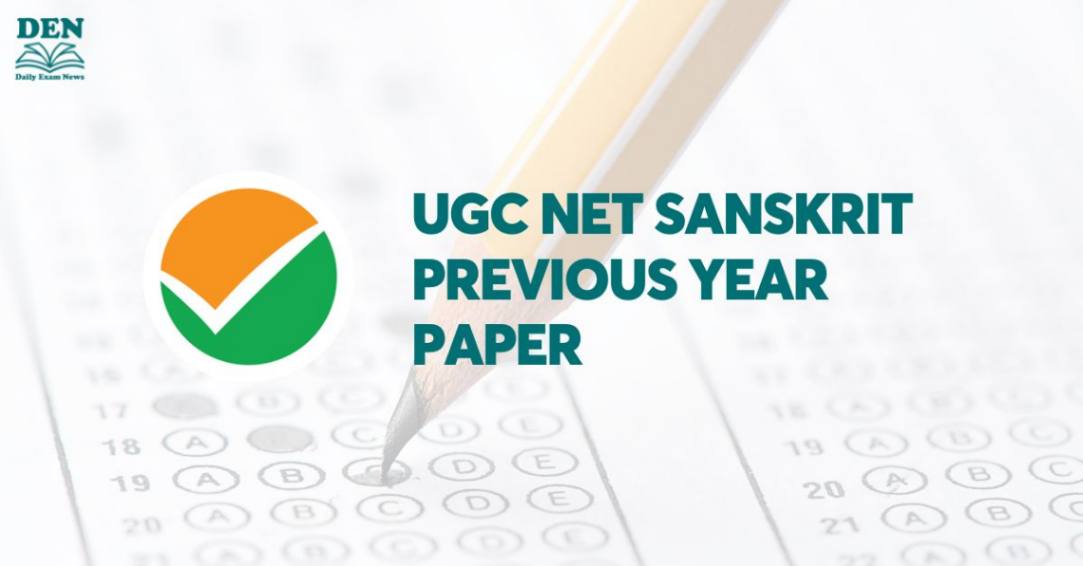 UGC NET Sanskrit Previous Year Paper