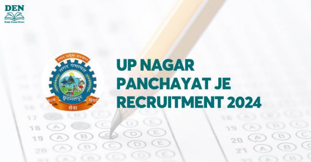 UP Nagar Panchayat JE Recruitment