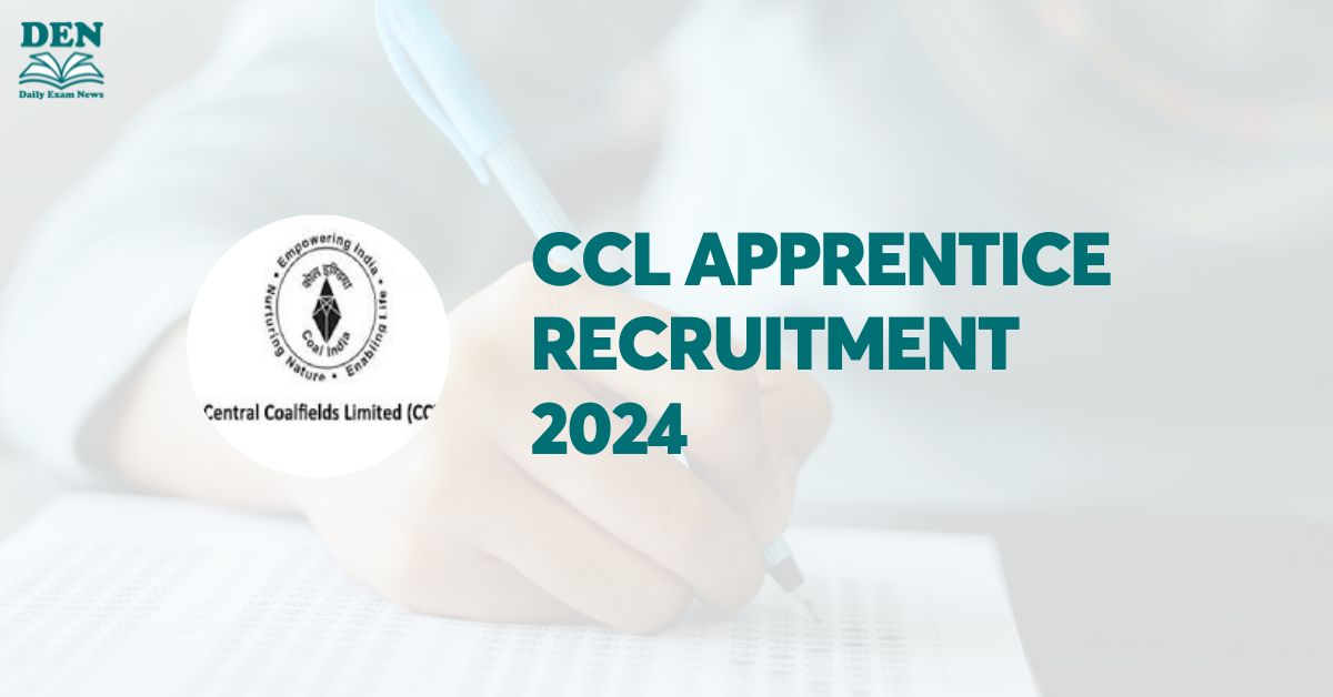 CCL Apprentice Recruitment 2024: Check Application Steps, Apply for 1180 Vacancies!