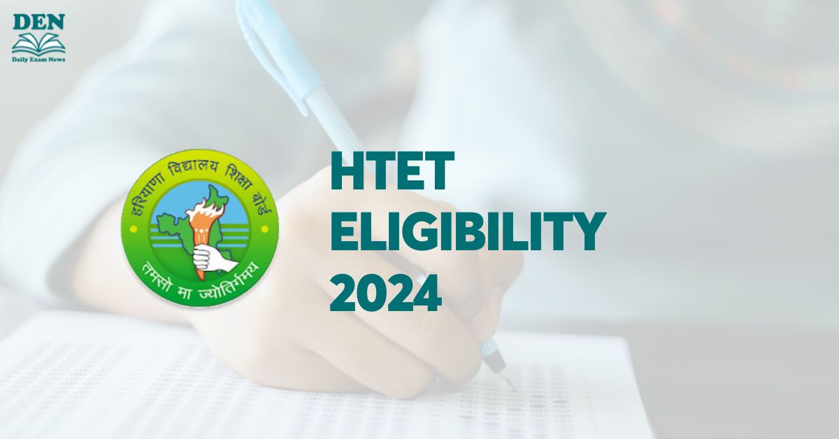 HTET Eligibility 2024