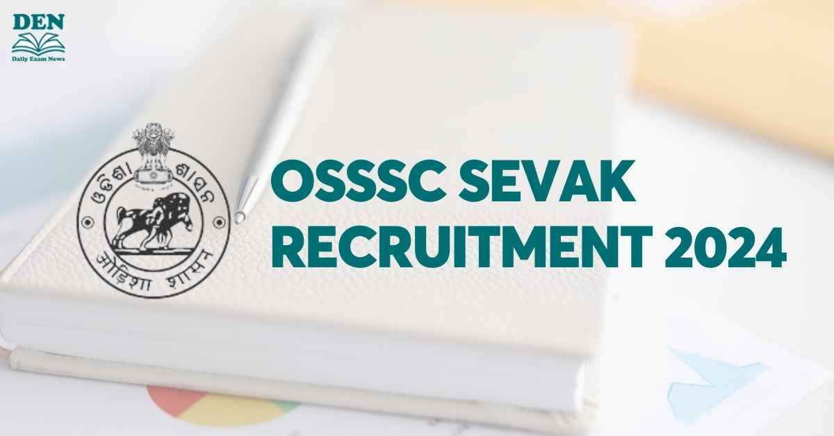 OSSSC Sevak Recruitment 2024