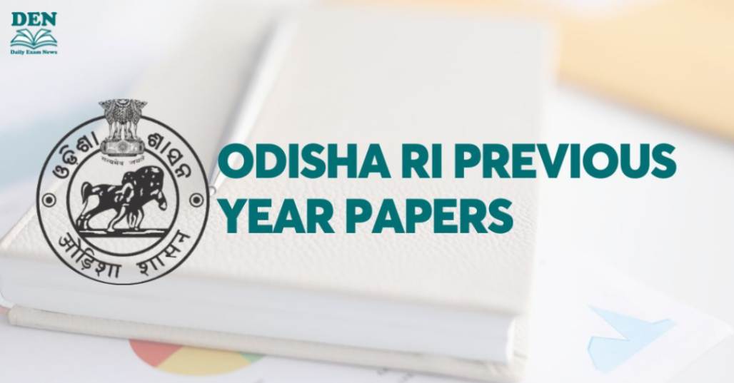 Odisha RI Previous year Papers