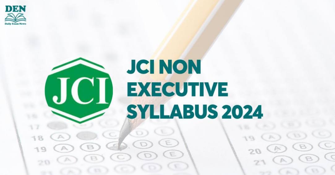 JCI Non Executive Syllabus