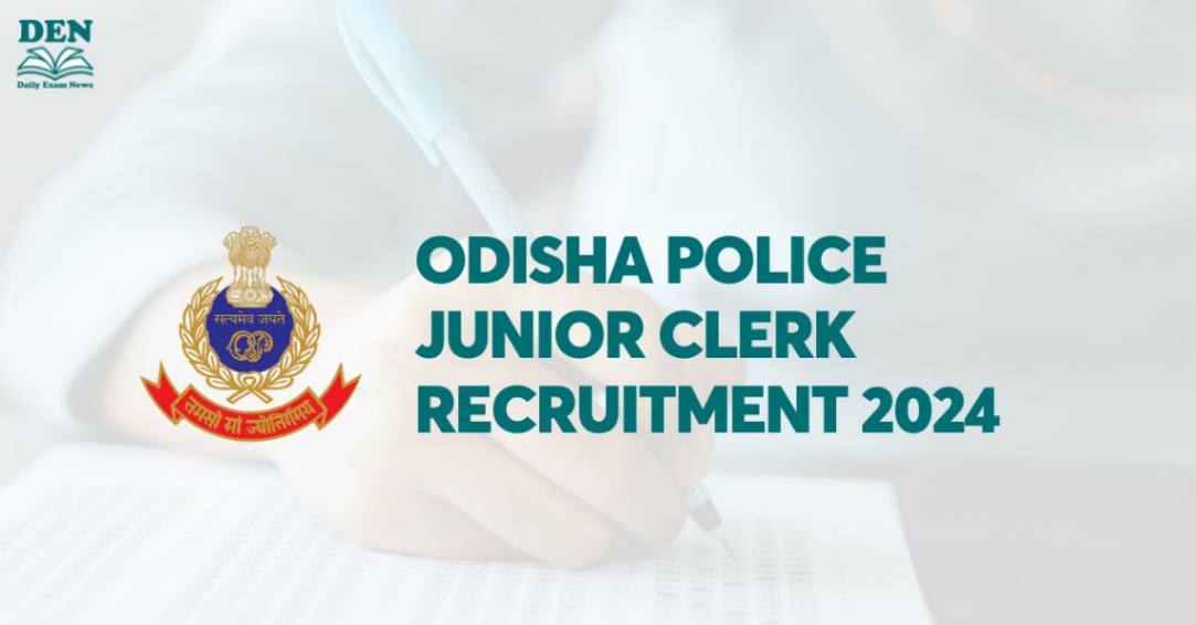 Odisha Police Junior Clerk Recruitment