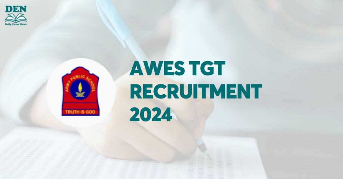 AWES TGT Recruitment